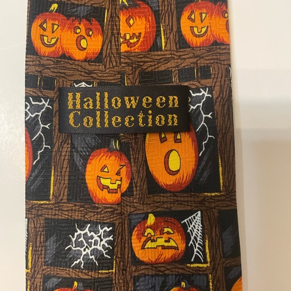 Halloween jack-o’-lantern Halloween Fun Tie - Picture 4 of 4